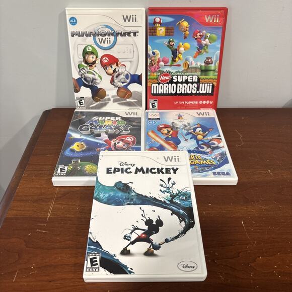 Other - Nintendo Switch Video Games Lot Bundle Super Mario Kart Galaxy Olympic Mickey